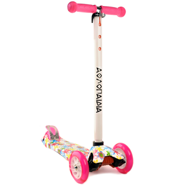 ATHLOPAIDIA Scooter with 3 Led Wheels, #1